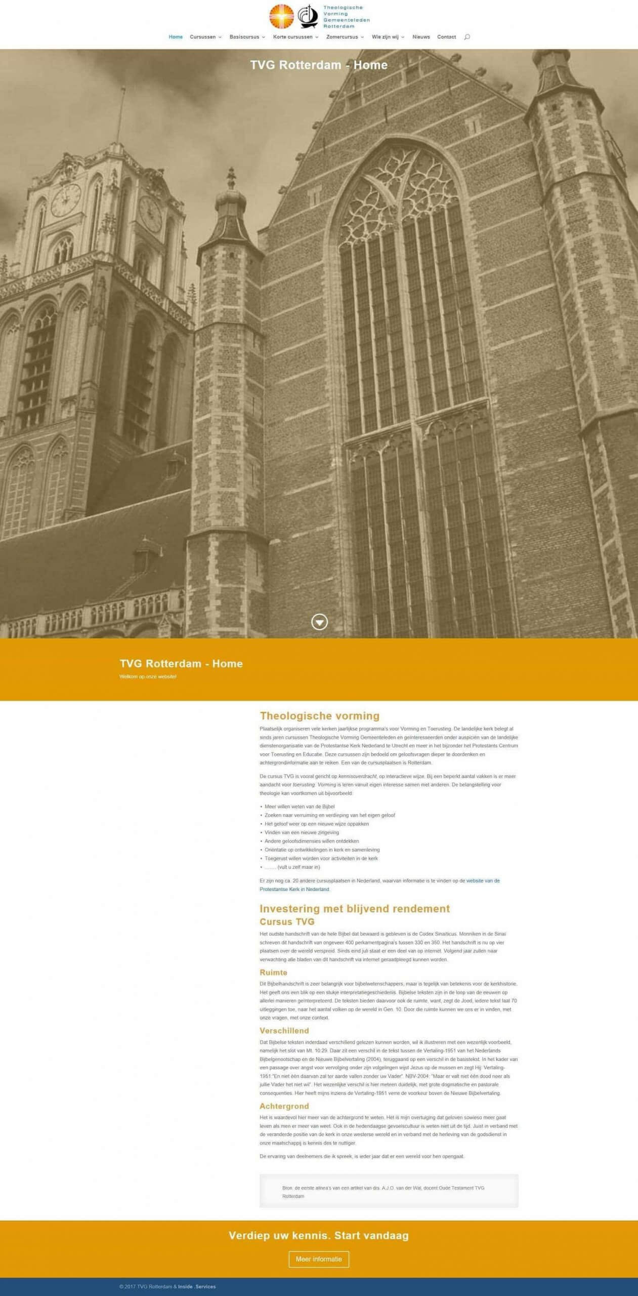Afbeelding Homepagina website TVG Rotterdam